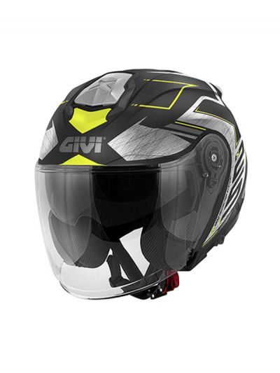 JET čelada GIVI HX.25F TRACE black/titan/yellow
